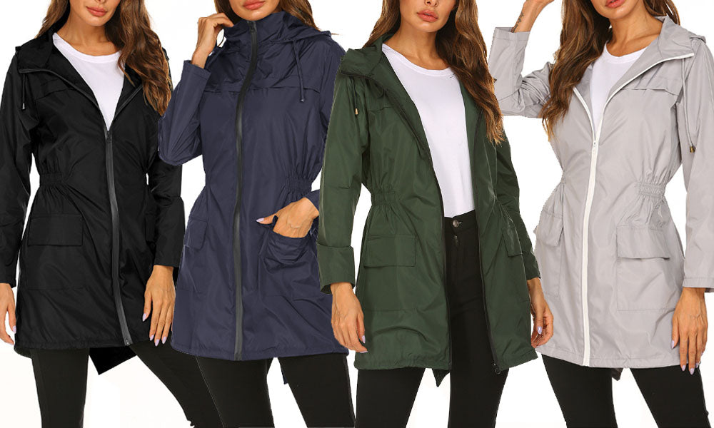 Women's Midi-Length Rain Jacket