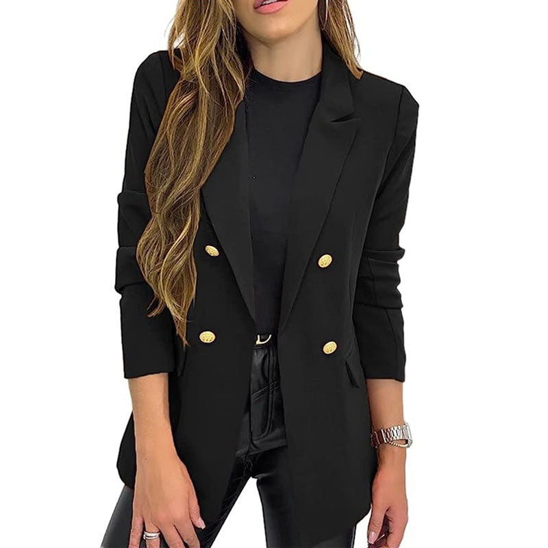 Casual Blazer Jacket with Buttons