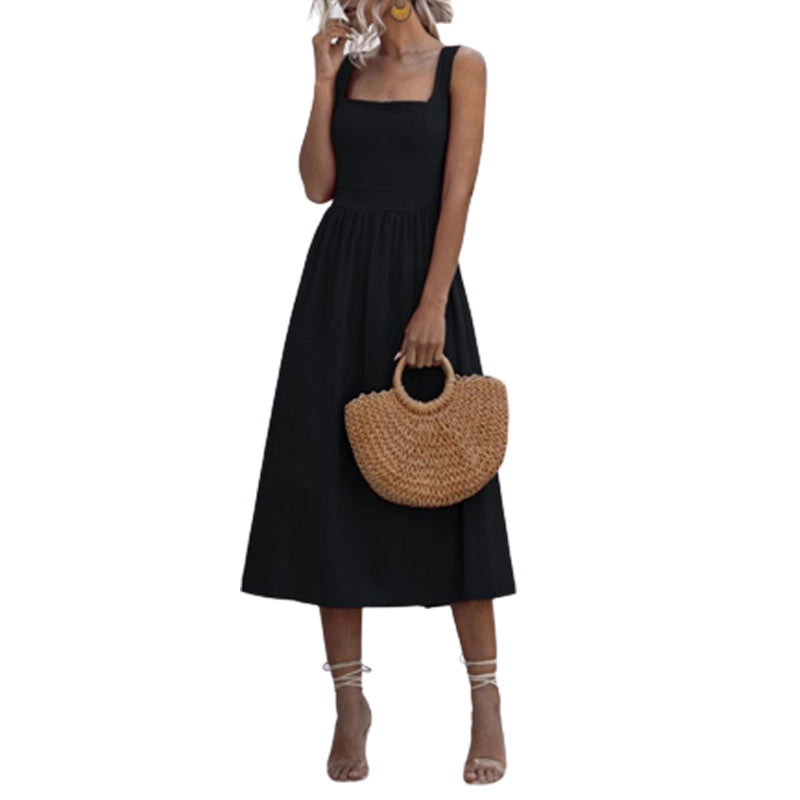 Casual Halter Tank Dress for Women