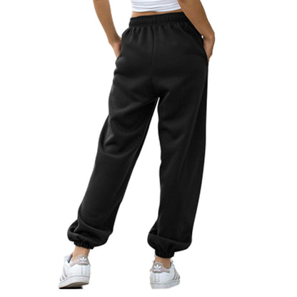 Elastic Jogger Pants with Fleece Lining