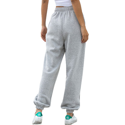 Elastic Jogger Pants with Fleece Lining