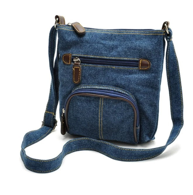 Mini Denim Crossbody Bag