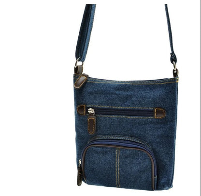 Mini Denim Crossbody Bag