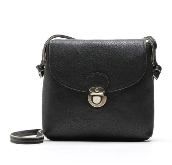 Anti-Theft Genuine Leather Square Crossbody Bag