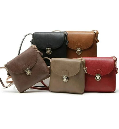 Anti-Theft Genuine Leather Square Crossbody Bag