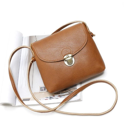 Anti-Theft Genuine Leather Square Crossbody Bag