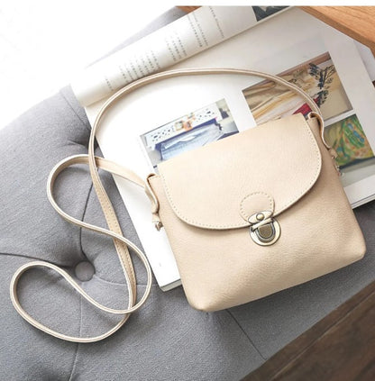 Anti-Theft Genuine Leather Square Crossbody Bag