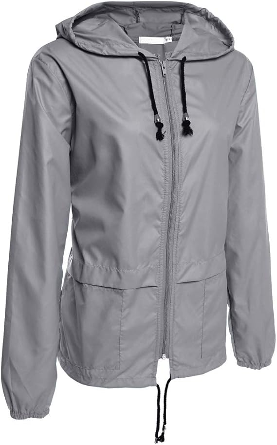 Women's Drawstring Rain Jacket