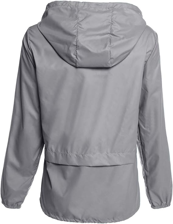 Women's Drawstring Rain Jacket