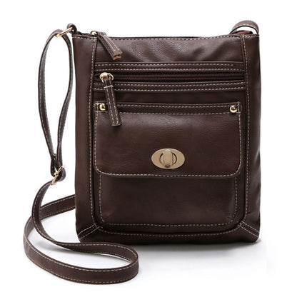 Vegan Cross-Body Bag with Clasp