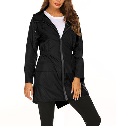 Women's Midi-Length Rain Jacket