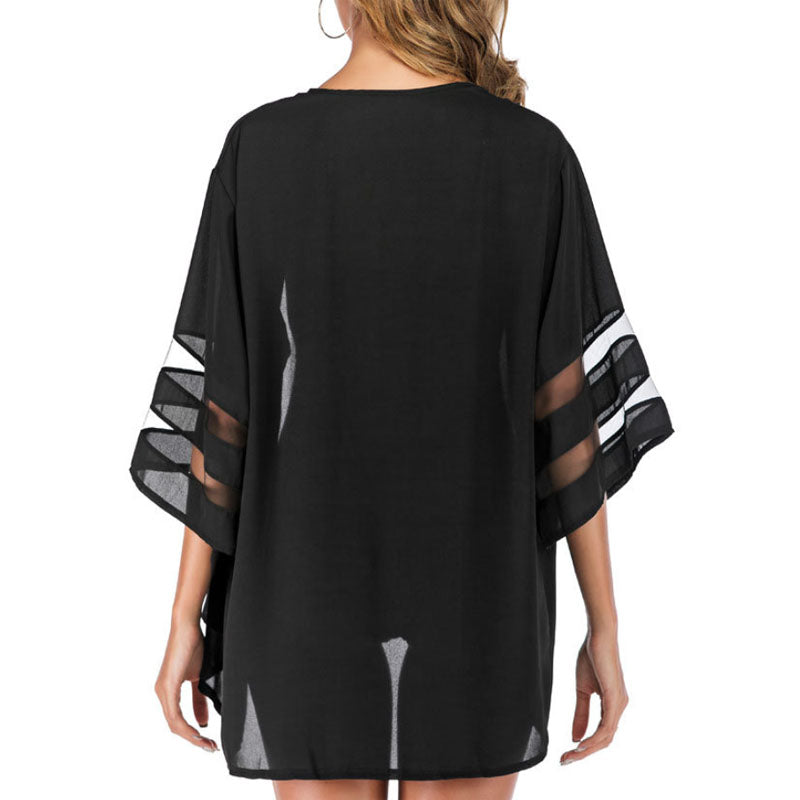 Three-quarter Bell Sleeve Top