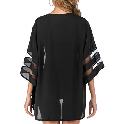 Three-quarter Bell Sleeve Top