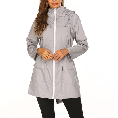 Women's Midi-Length Rain Jacket