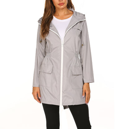 Women's Midi-Length Rain Jacket