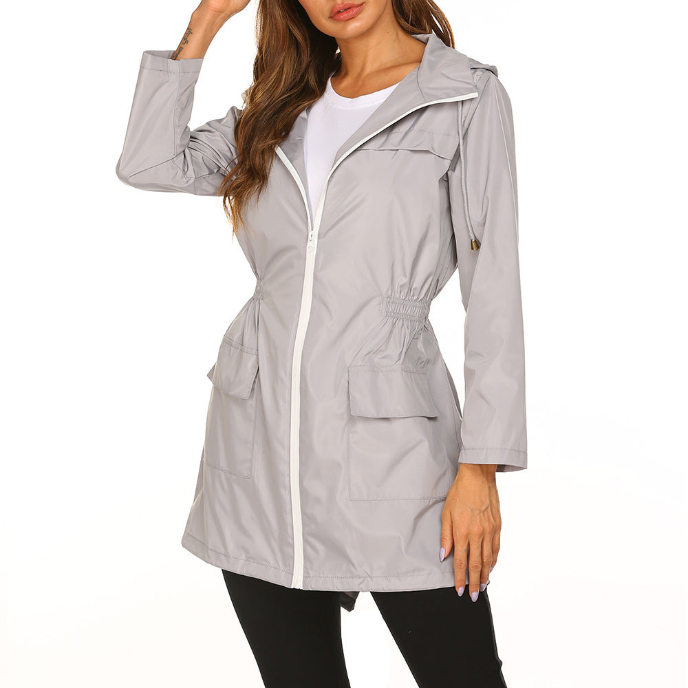 Women's Midi-Length Rain Jacket