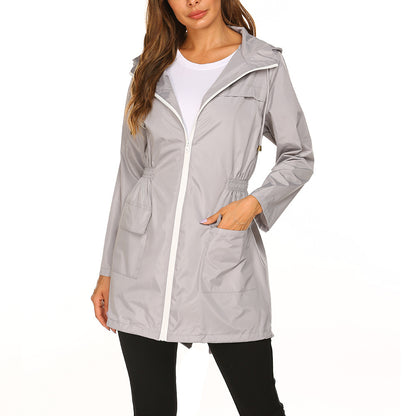 Women's Midi-Length Rain Jacket