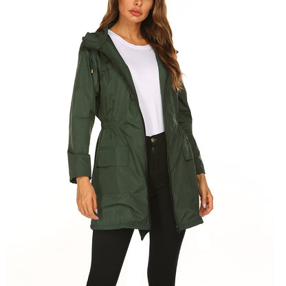 Women's Midi-Length Rain Jacket