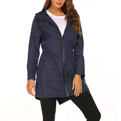 Women's Midi-Length Rain Jacket