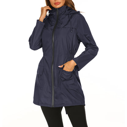 Women's Midi-Length Rain Jacket