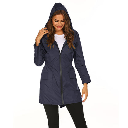 Women's Midi-Length Rain Jacket