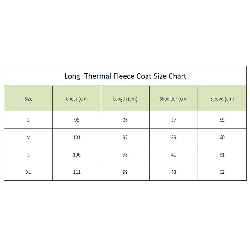 Long Thermal Fleece Coat