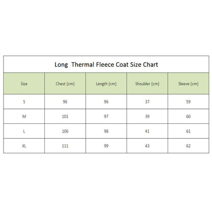 Long Thermal Fleece Coat