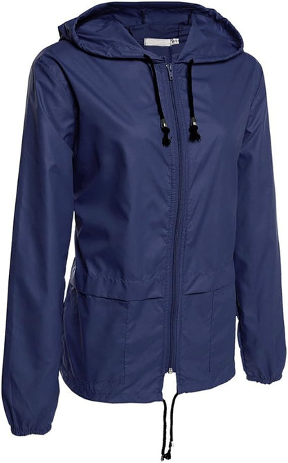 Women's Drawstring Rain Jacket