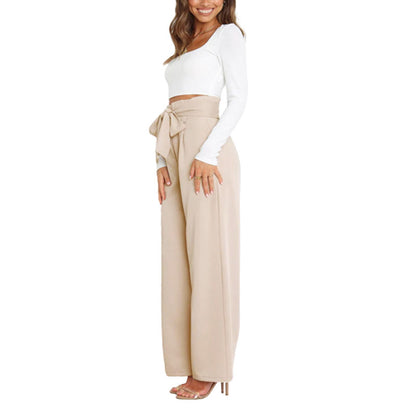 Wide Leg Pants with Belt