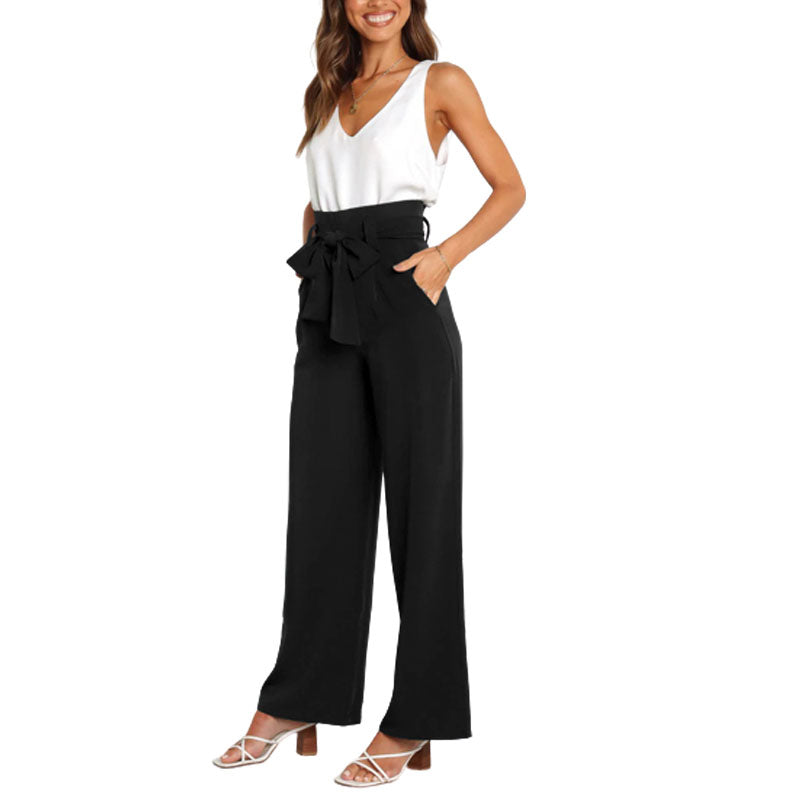 Wide Leg Pants with Belt