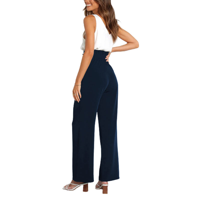 Wide Leg Pants with Belt