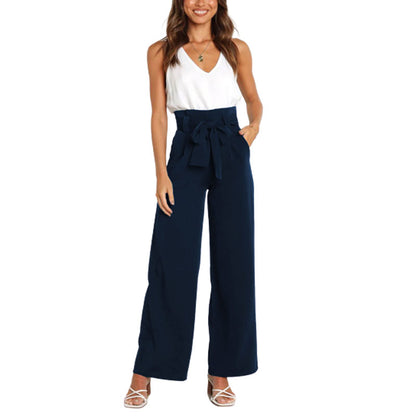 Wide Leg Pants with Belt