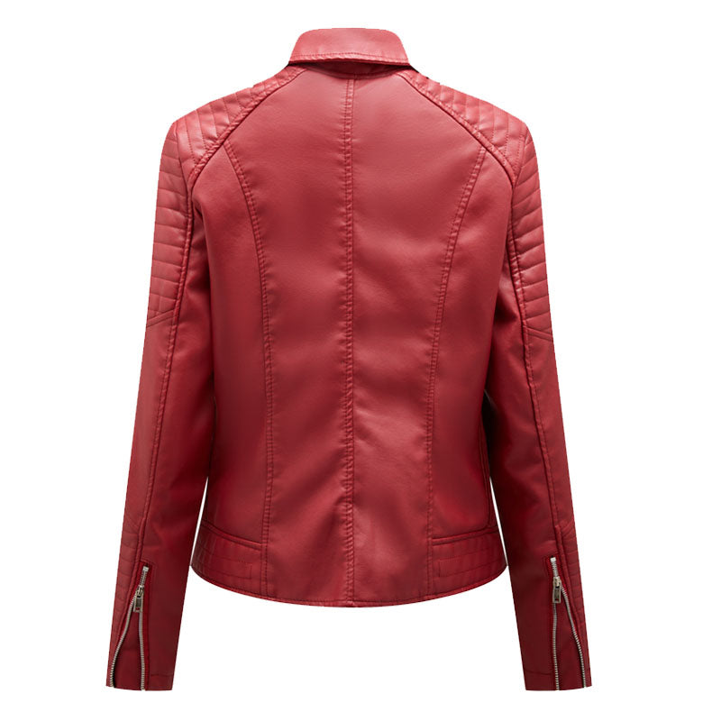 Vegan Leather Slim Jacket