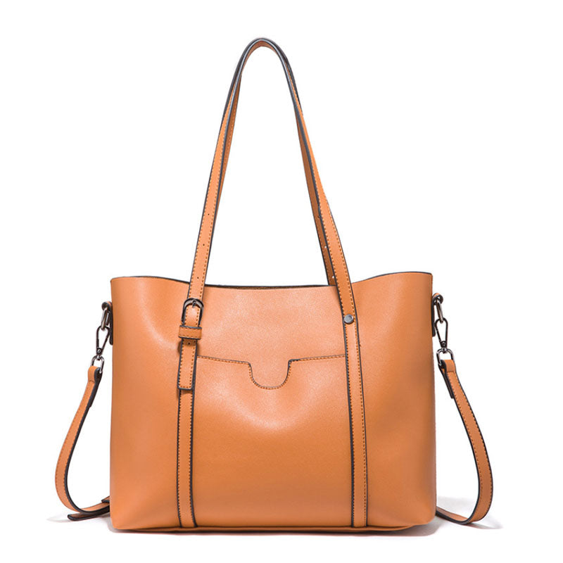 Soft Vegan Leather Tote Bag